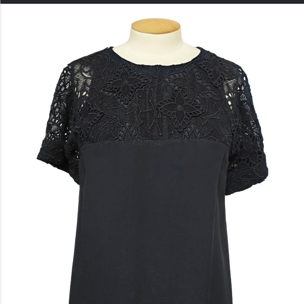 Louis Vuitton Dress Black Monogram Lace Size 38 - Picture 3 of 11